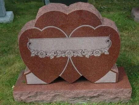 Three Hearts Headstone