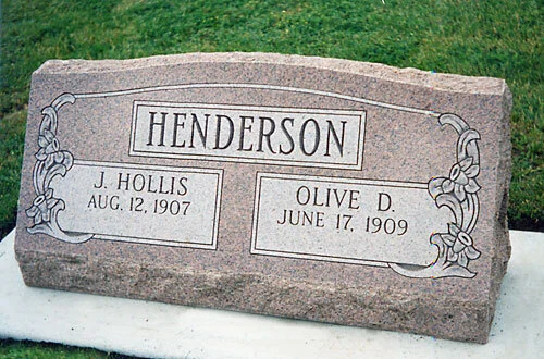 Slant Headstones
