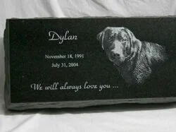 Laser Engraved Cemetery Markers